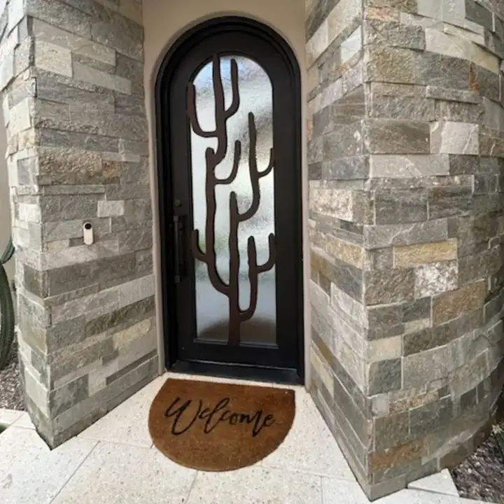 Single entry, custom cutout
